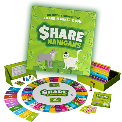 Sharenanigans: Investing Boardgame 🎲 Pre-Order 12th Dec